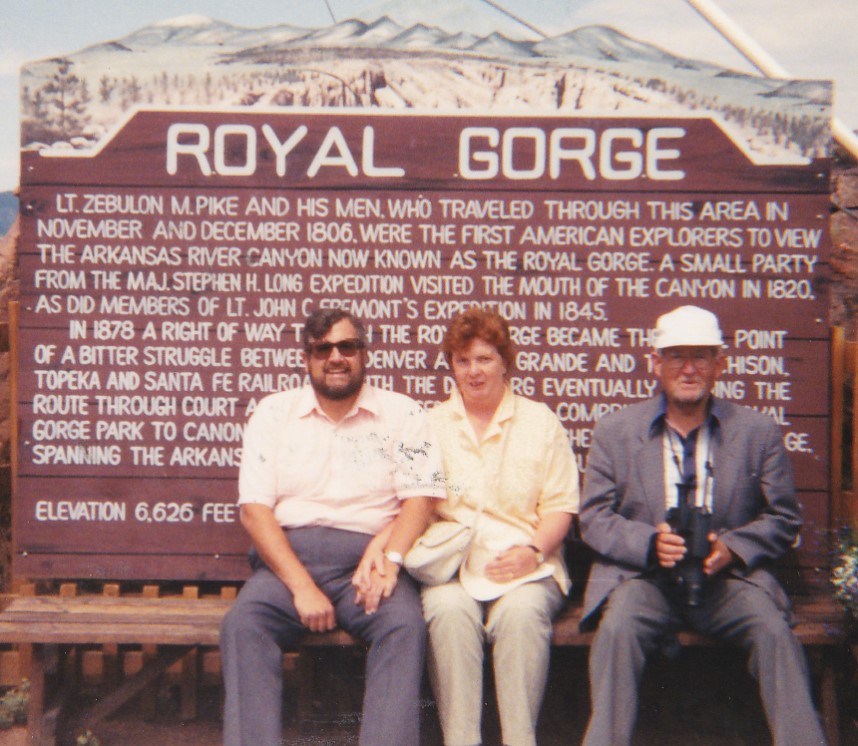 David, Pam & Harry at the Royal Gorge