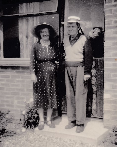 My paternal grandfather Arthur Lee with his second wife Emily Leadbetter in Scratby, Norfolk