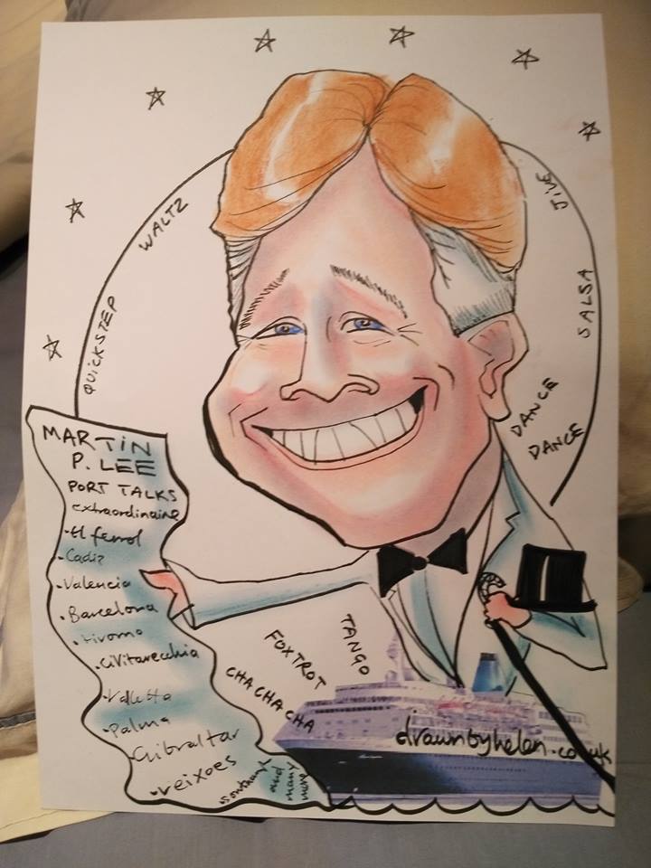 My caricature by the lovely Helen Pointer!