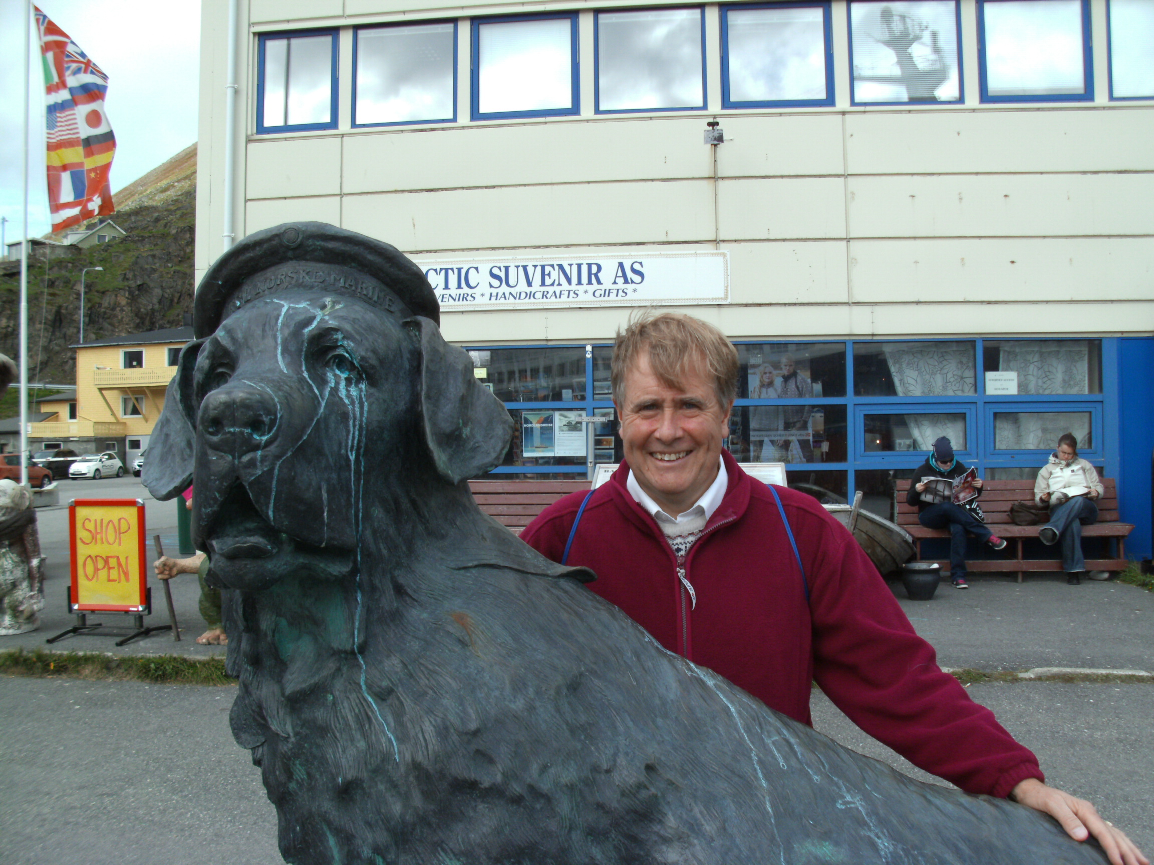 Bamse and me in Honningsvag