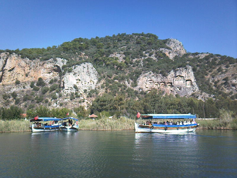 The Lycean tombs, Dalyan, Turkey