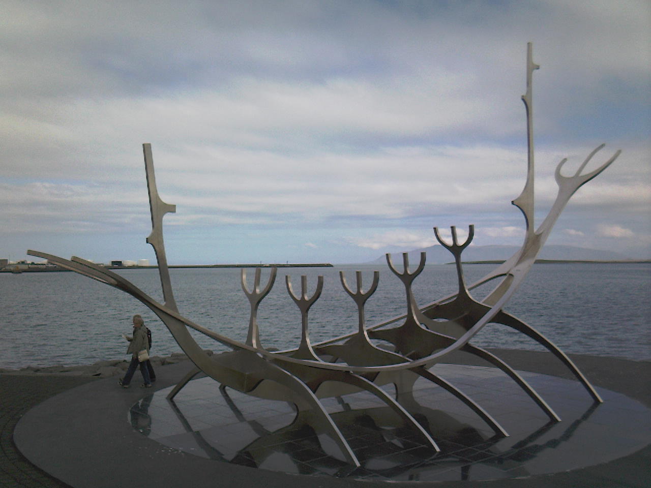 Waterfront sculpture, Reykjavik, Iceland