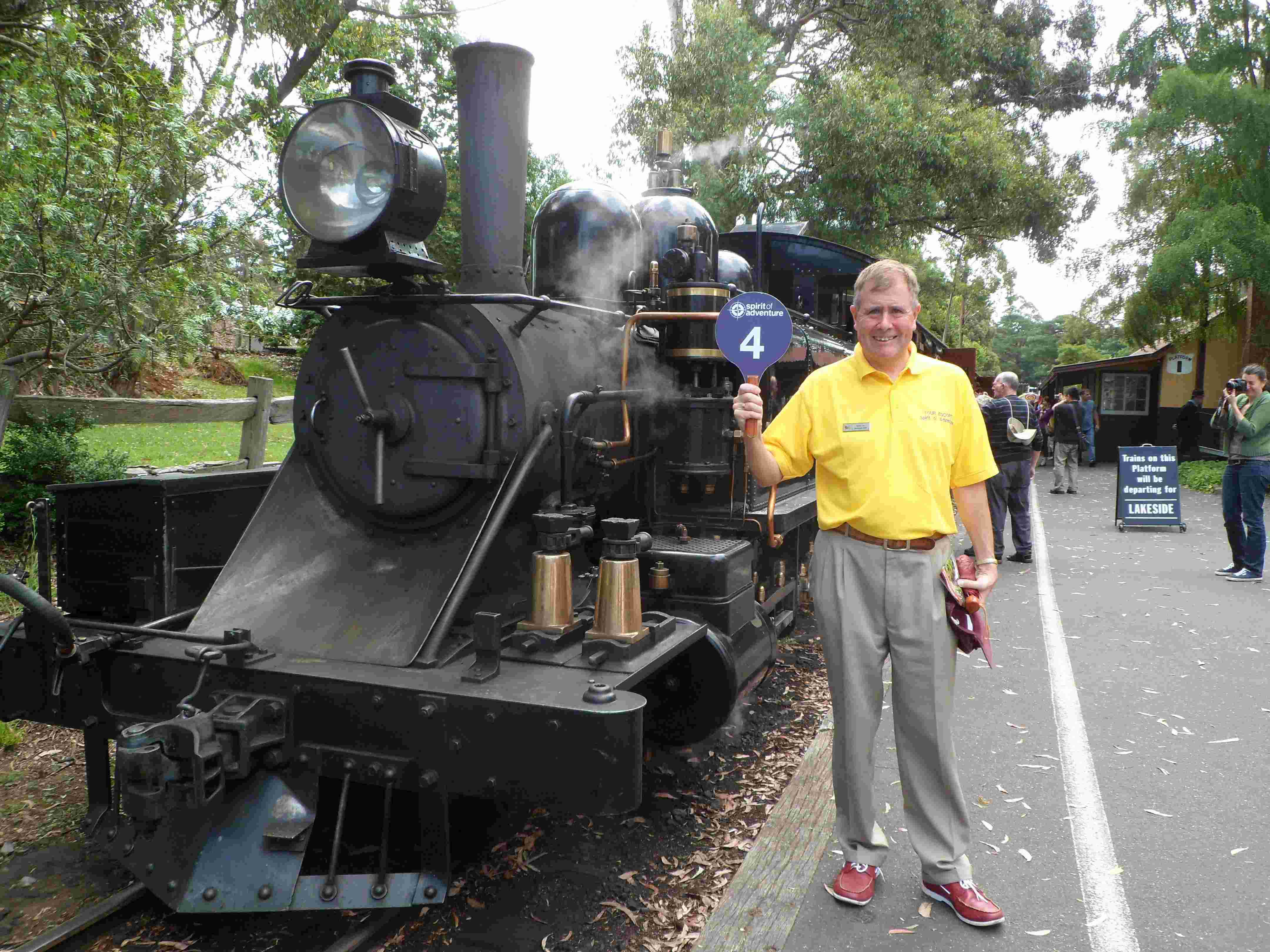 Me with Puffing Billy