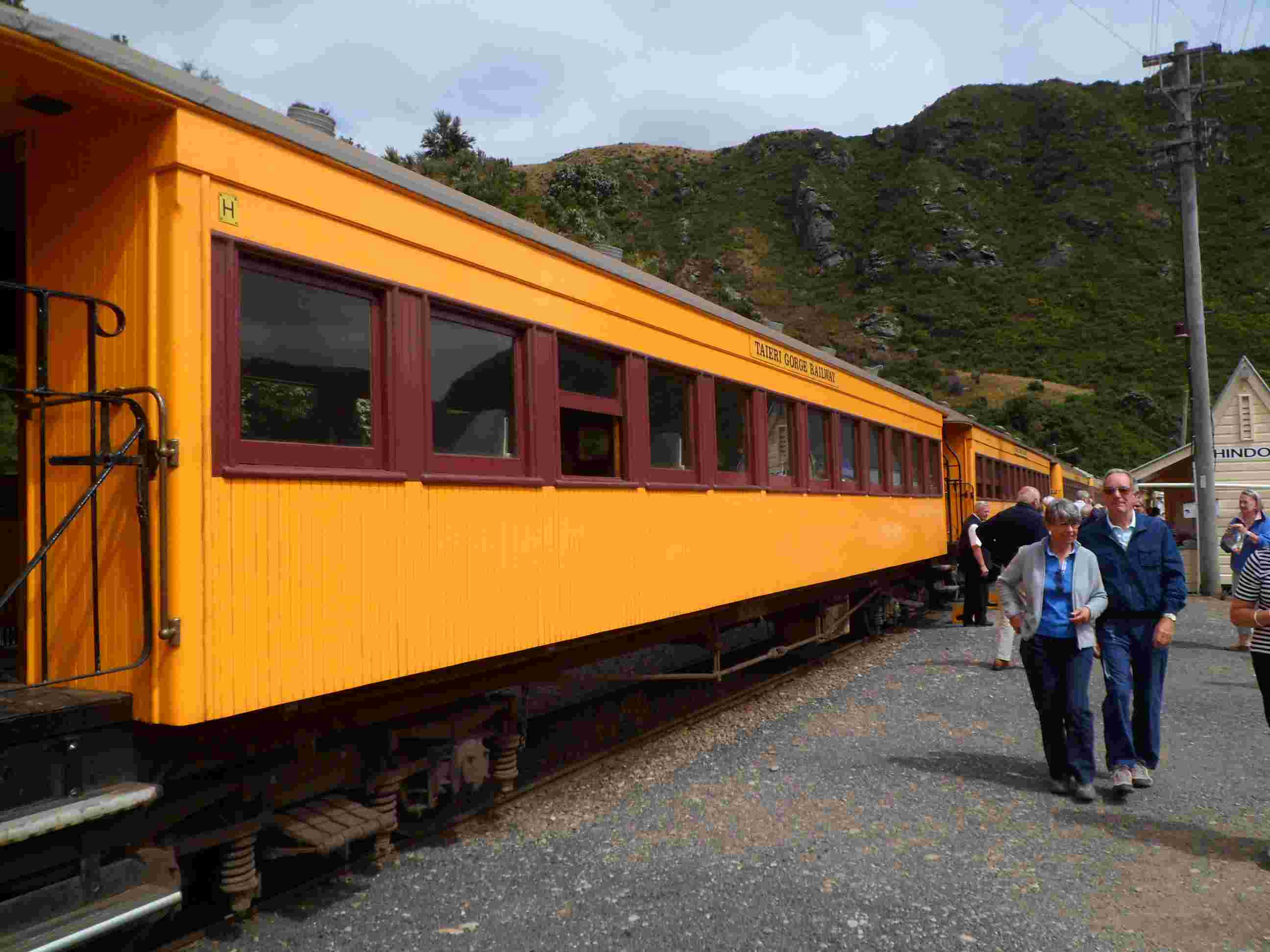 Michael Buerk at the Taieri Gorge Railway