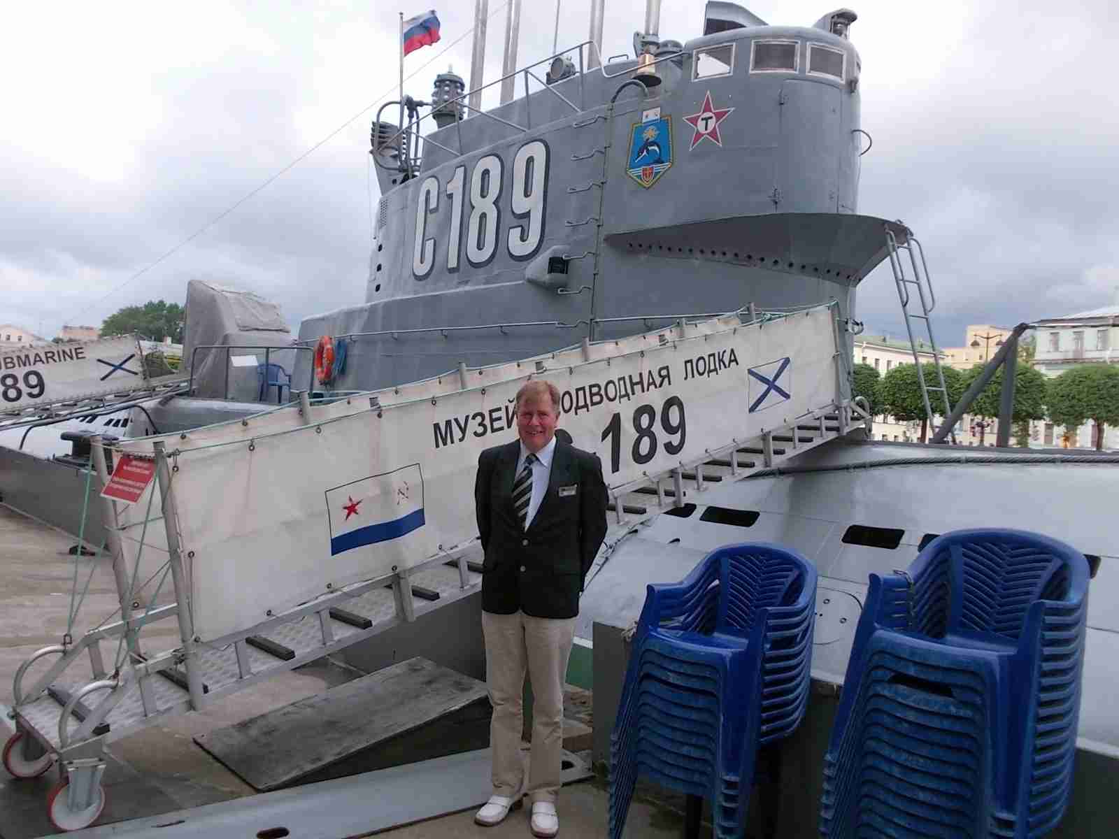 Old Soviet submarine in St. Petersburg, photograph taken by Dr. Brian Dunn