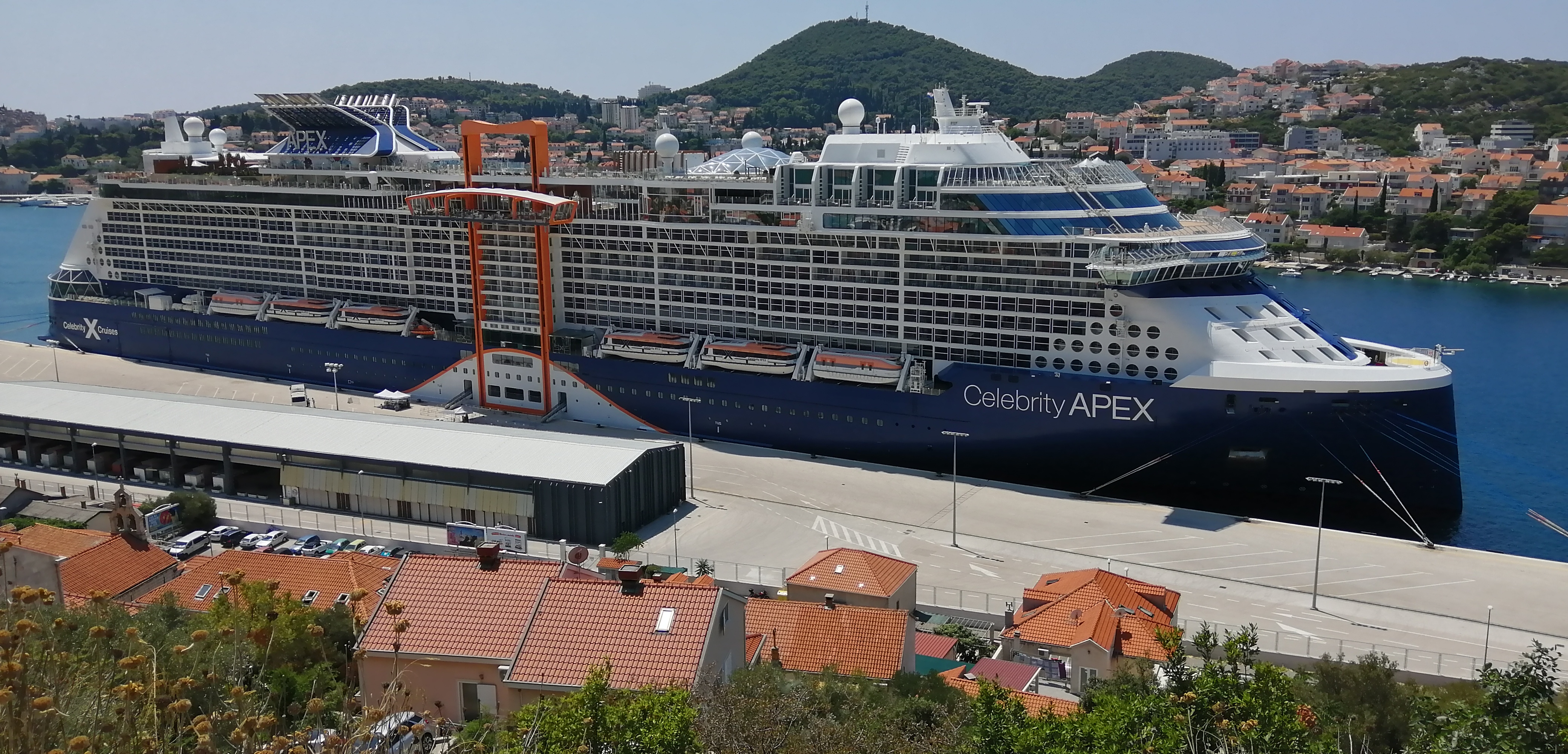 Celebrity Apex in Dubrovnik new port